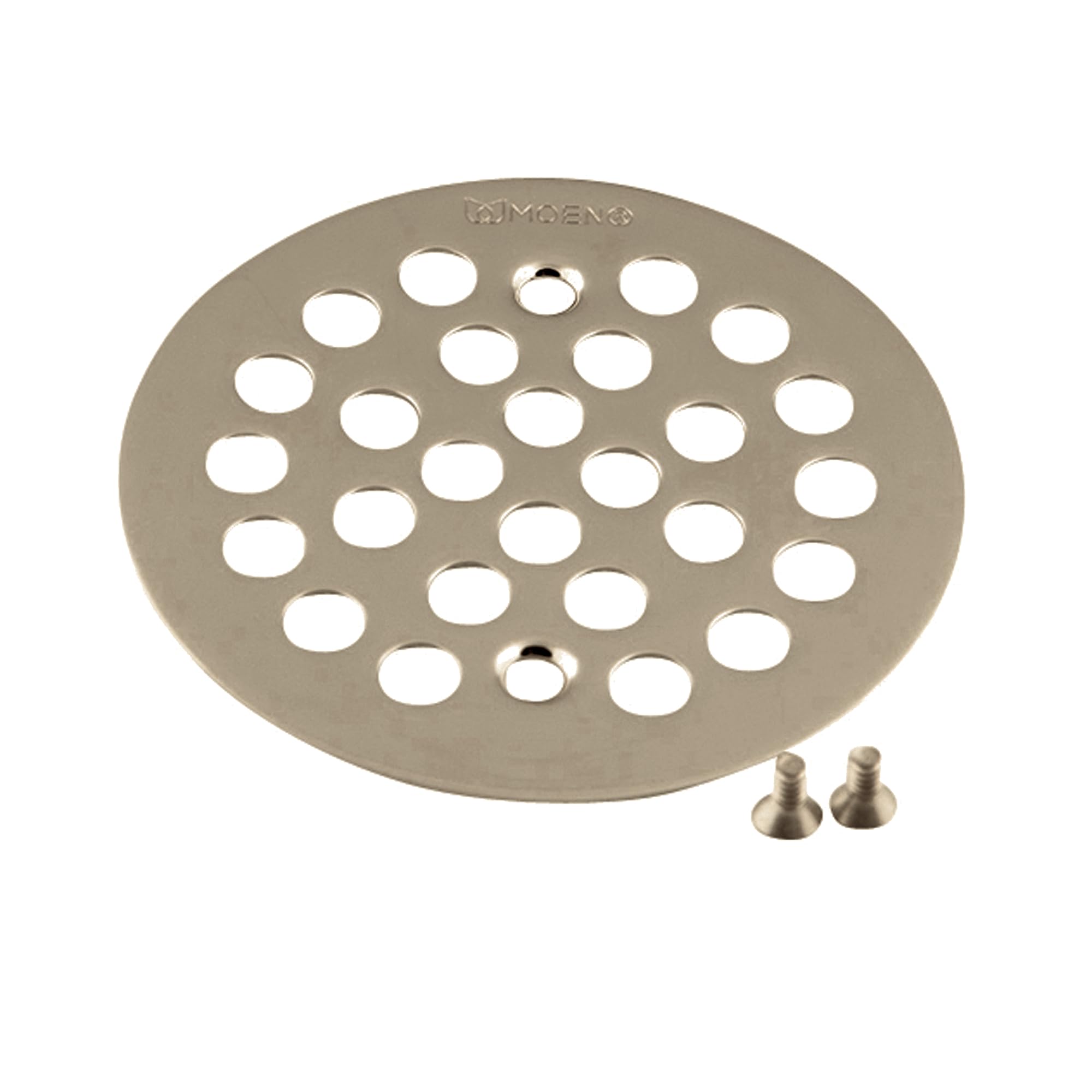 Moen 101664BN 4-1/4-Inch Screw-In Shower Strainer, Brushed Nickel